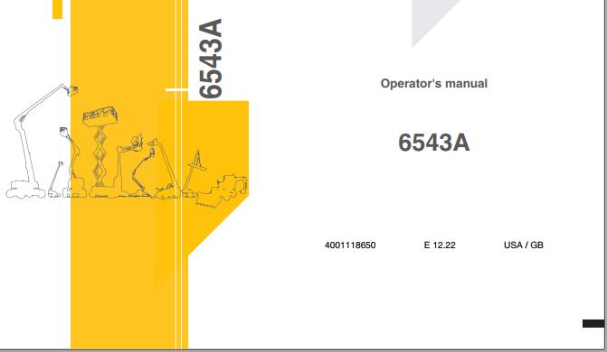 Haulotte Articulated and Telescopic Trailers 6543A Operators Manual