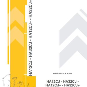 Haulotte Articulating Boom Lift HA12CJ to HA33CJ Maintenance Book