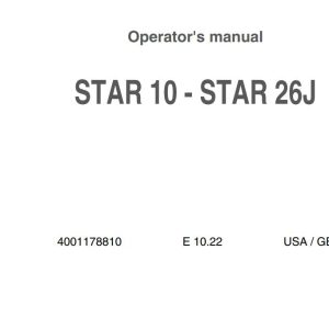 Haulotte Vertical Mast STAR 10 26J Operators Manual