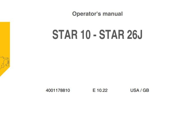 Haulotte Vertical Mast STAR 10 26J Operators Manual