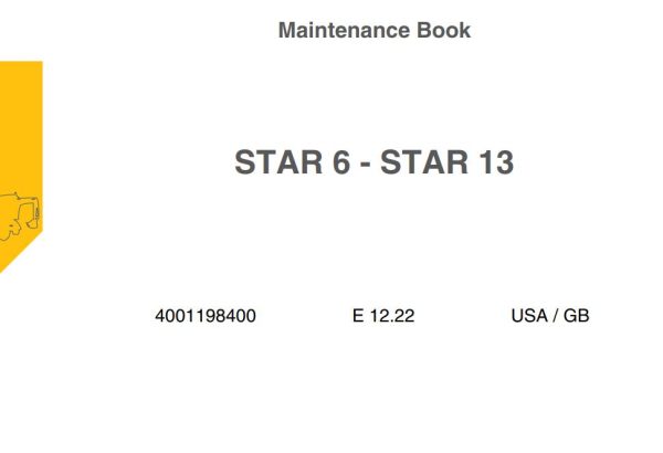Haulotte Vertical Mast STAR 6 13 Maintenance Book