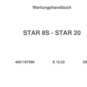 Haulotte Vertical Mast STAR 8S STAR 20 Maintenance Book DE