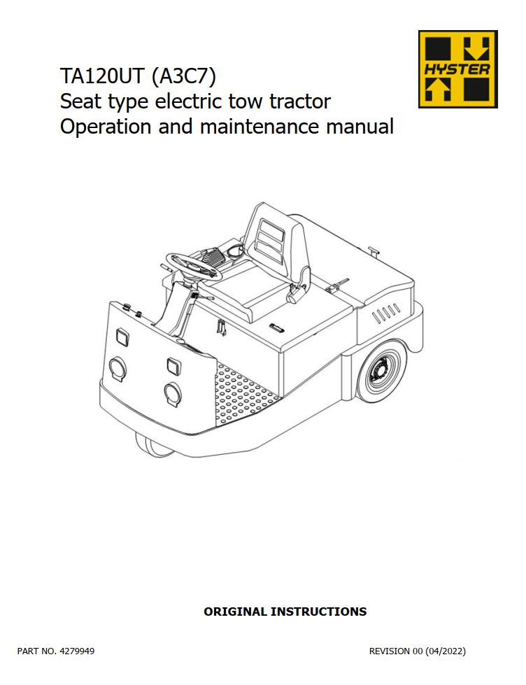 Hyster Class 3 A3C7 Operator Service Manual PDF