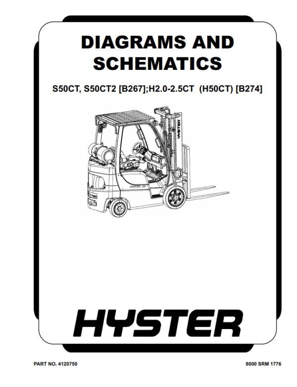 Hyster Class 4 B267 S50CT S50CT2 Service Repair Manual PDF