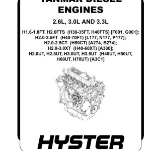 Hyster Class 5 A3C1 Service Repair Manual PDF