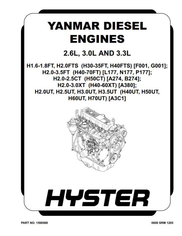 Hyster Class 5 A3C1 Service Repair Manual PDF