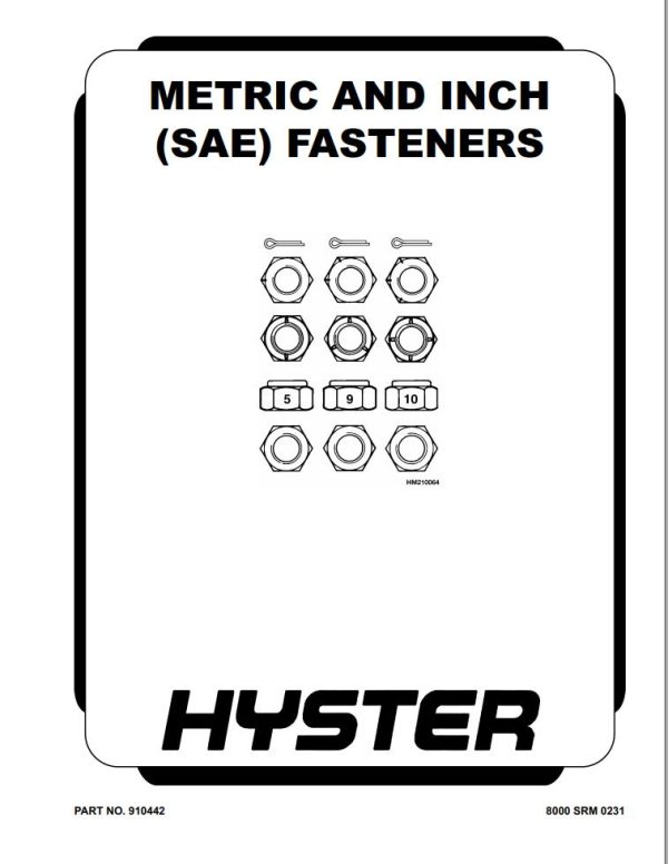 Hyster Class 5 D222 Europe Service Repair Manual PDF