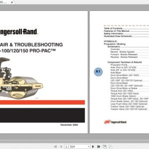 Ingersoll Rand SD 100 Schematic Repair Troubleshooting Manual 1
