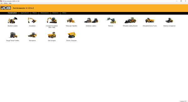 JCB ServiceMaster4 05.2023 V23.4.2 Diagnostic Software