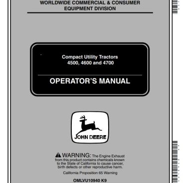 Libretto Istruzioni Trattore Manuale Operatore Originale JOHN DEERE Per Trattori 755, 855, 955 - Nuovo, Mai Usato Manuale Originale OMM95303 ISSUE 10 - Foto 2