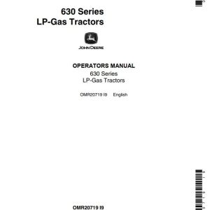 John Deere LP Gas Tractors 630 Series Operators Manual