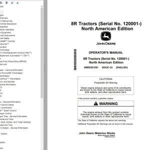 John Deere Tractor 8R Operators Manual