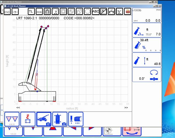 Liebherr LICCON Universal Work Planner V6.23 07.2023 LRT 1090 2.1 90 Ton 3