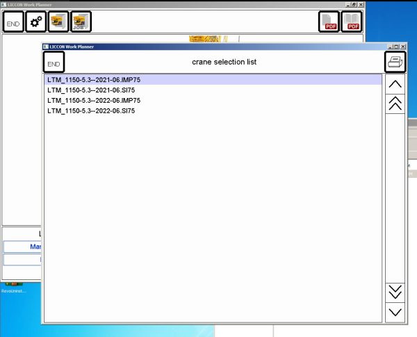 Liebherr LICCON Universal Work Planner V6.23 07.2023 LTM 1150 5.3 1150 Ton 2