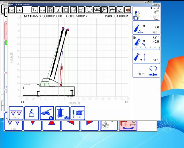 Liebherr LICCON Universal Work Planner V6.23 07.2023 LTM 1160 5.2 160 Ton 3