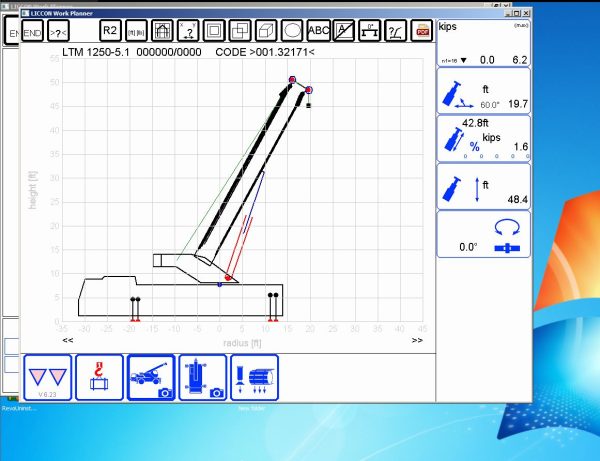 Liebherr LICCON Universal Work Planner V6.23 07.2023 LTM 1250 5.1 250 Ton 4