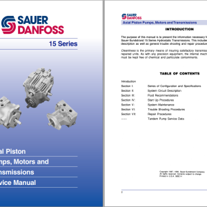 Multi Brands Hydraulic Pumps Service Manuals Collection 2