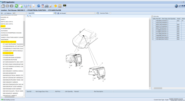 SAIC MOTOR EPC Update 05.2023 Electronic Parts Catalog 6