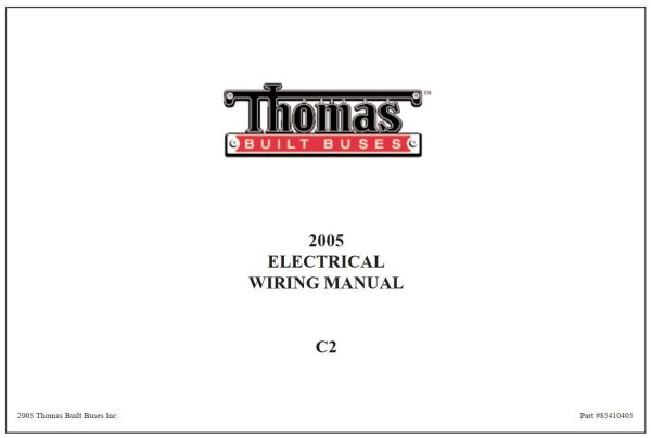 Thomas Built Buses Fault Codes Electrical Diagrams Collection 1.36 GB PDF 3
