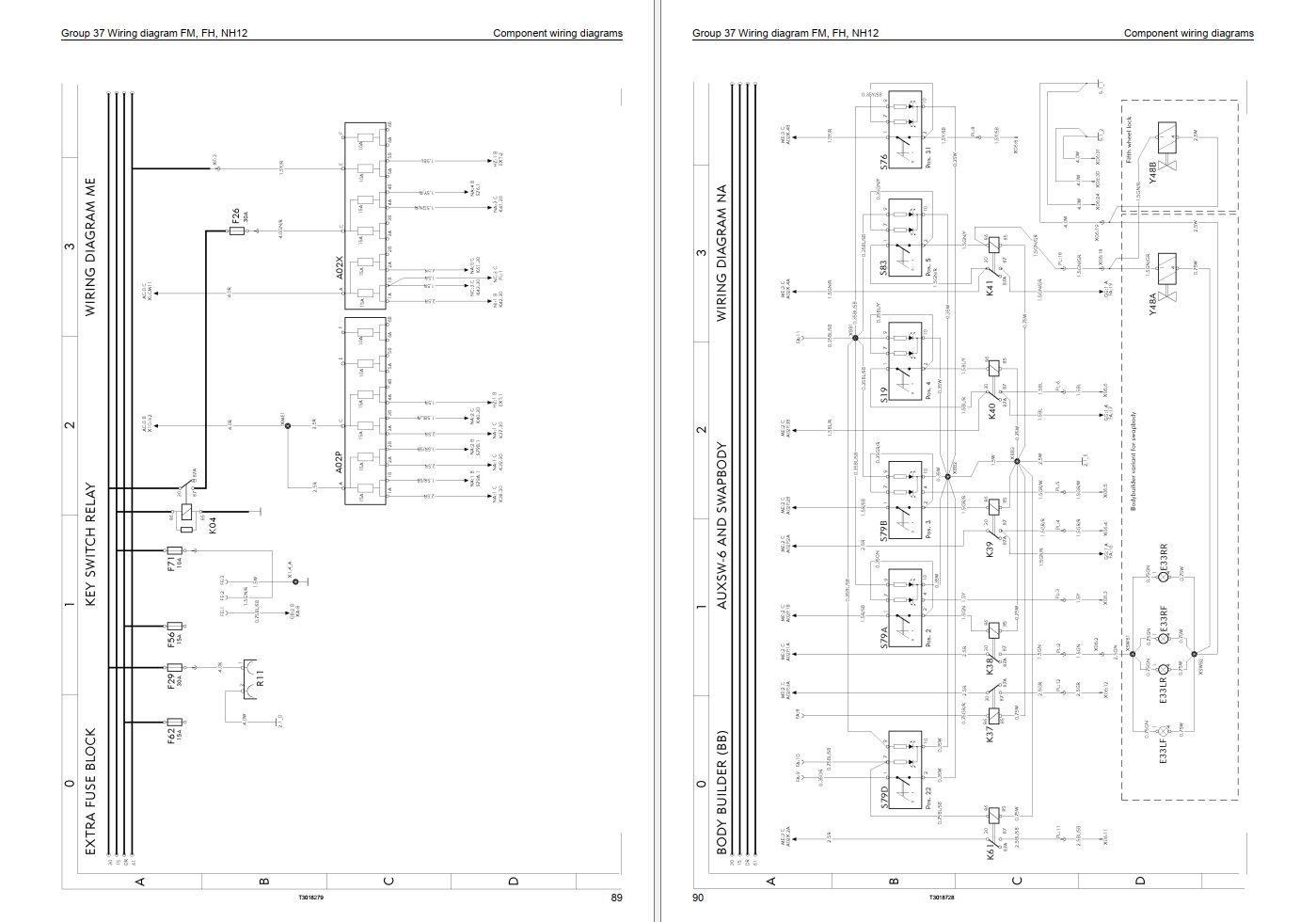 Volvo Truck FM FH NH12 Wiring Diagram