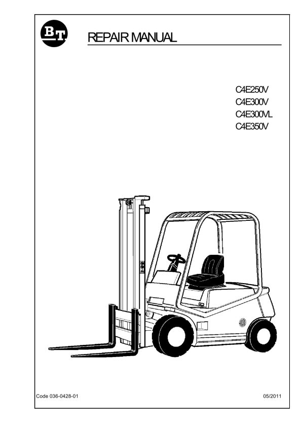 BT Forklift C4E250V to C4E350V Repair Manual