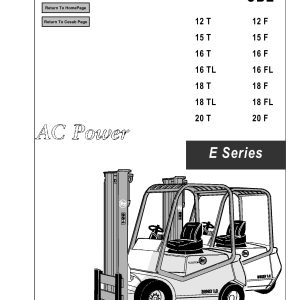 BT Forklift CBE12T to CBE20T CBE12F to CBE20F Service Manual