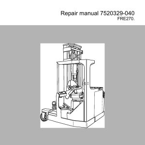 BT Forklift FRE270 Repair Manual