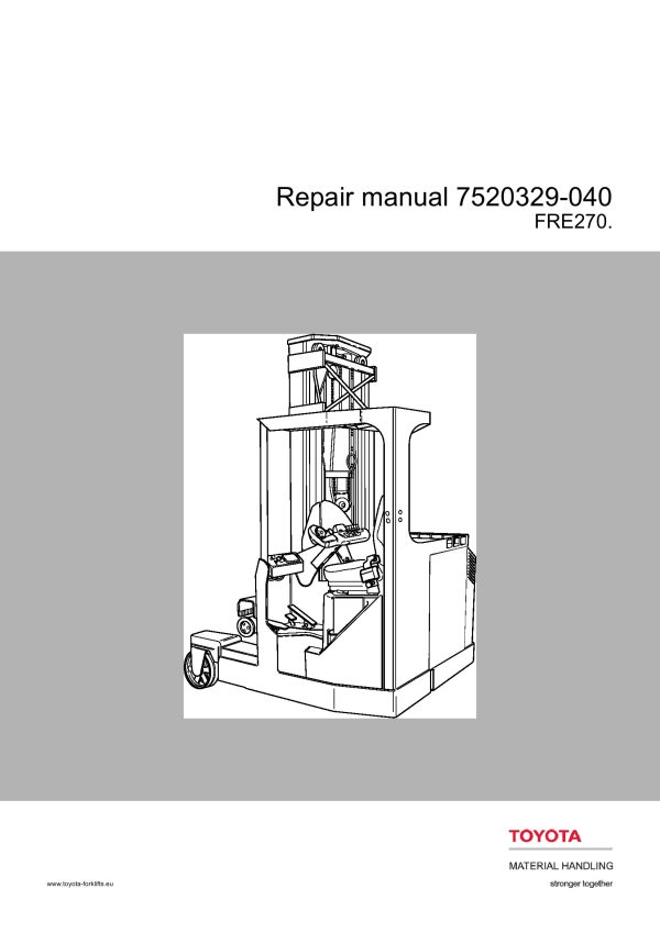 BT Forklift FRE270 Repair Manual