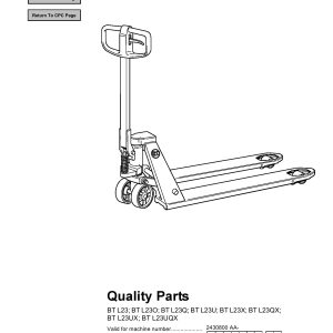 BT Forklift L23 Parts Catalog EN SV DE FR