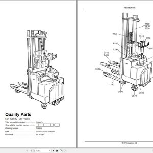 BT Forklift LSF1250 12 LSF1600 3 Quality Parts EN SV DE FR