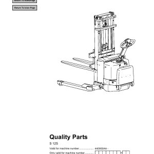 BT Forklift S 12S Parts Catalog