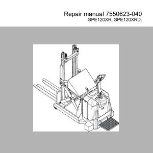 BT Forklift SPE120XR SPE120XRD Service Manual