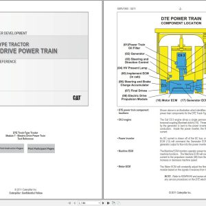 CAT Track Type Tractor D7E Text Reference