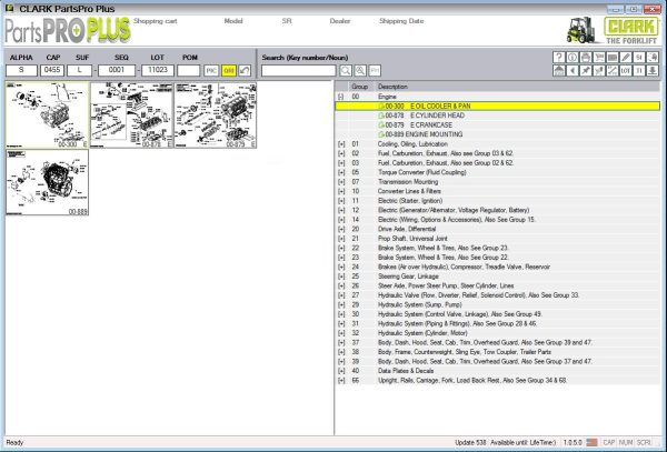 Clark ForkLift Parts Pro Plus EPC v538 06.2023 Spare Parts Catalog 4