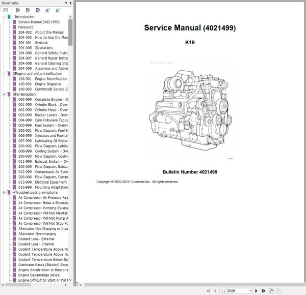 Cummins Diesel Engine K19 Service Manual 1