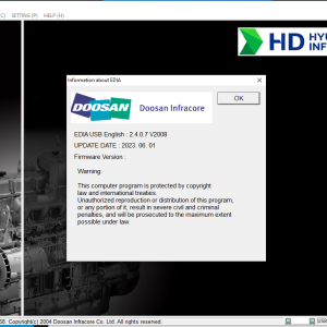 DOOSAN EDIA Truck and Bus Standard 2.4.0.7 V2008 2022.11 Remote Installation 2