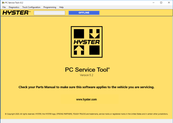 Hyster PC Service Tool v5.2 2023 Diagnostic Software 1