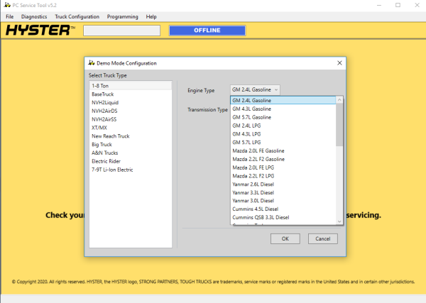 Hyster PC Service Tool v5.2 2023 Diagnostic Software 2