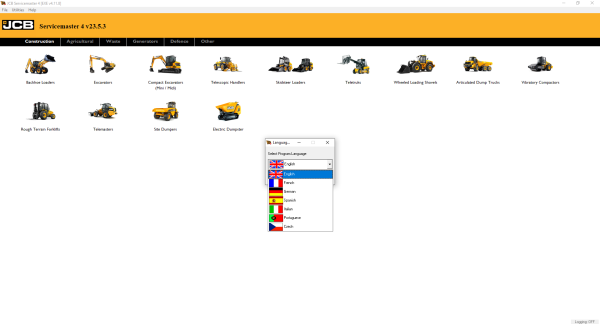 JCB ServiceMaster4 06.2023 V23.5.3 Diagnostic Software 1 1