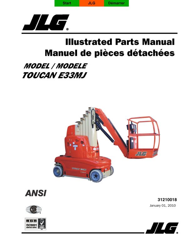 JLG Lift E33MJ Illustrated Parts Manual