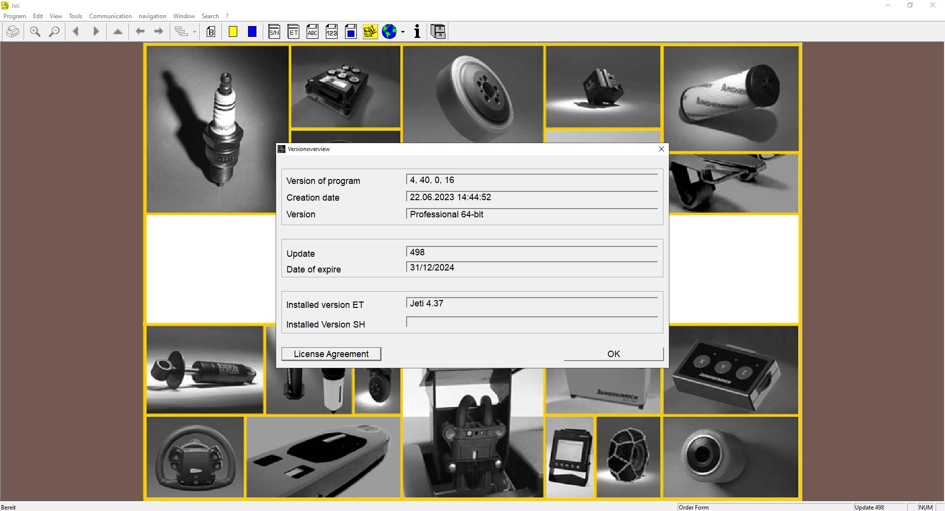 JUNGHEINRICH JETI ForkLift ET v4.37 Updated 498 07.2023 Spare Parts Catalog 8 1
