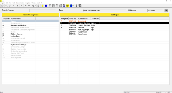 JUNGHEINRICH JETI ForkLift ET v4.37 Updated 498 07.2023 Spare Parts Catalog 8 6