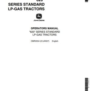 John Deere Standard LP Gas Tractors 620 Series Operators Manual