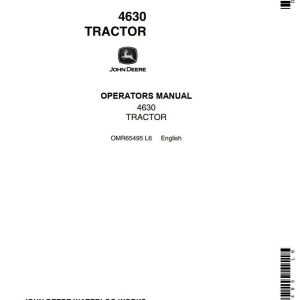John Deere Tractor 4630 Operators Manual