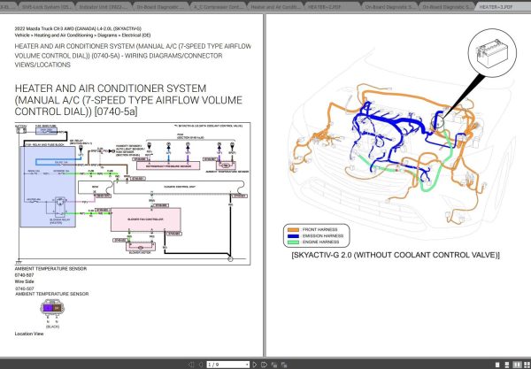 Mazda CX 3 2022 AWD L4 2.0L Electrical Wiring Diagram 1