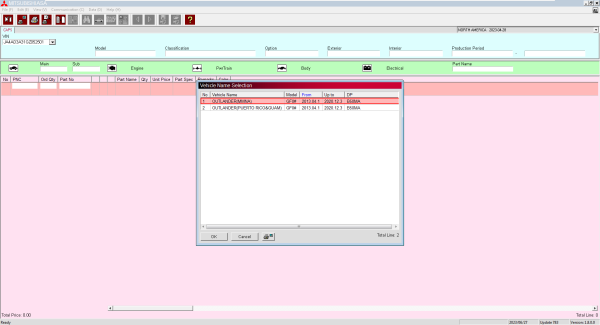 Mitsubishi MMC ASA Update 05.2023 General Europe USA Japan Spare Parts Catalog 6