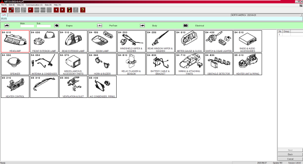 Mitsubishi MMC ASA Update 05.2023 General Europe USA Japan Spare Parts Catalog 7
