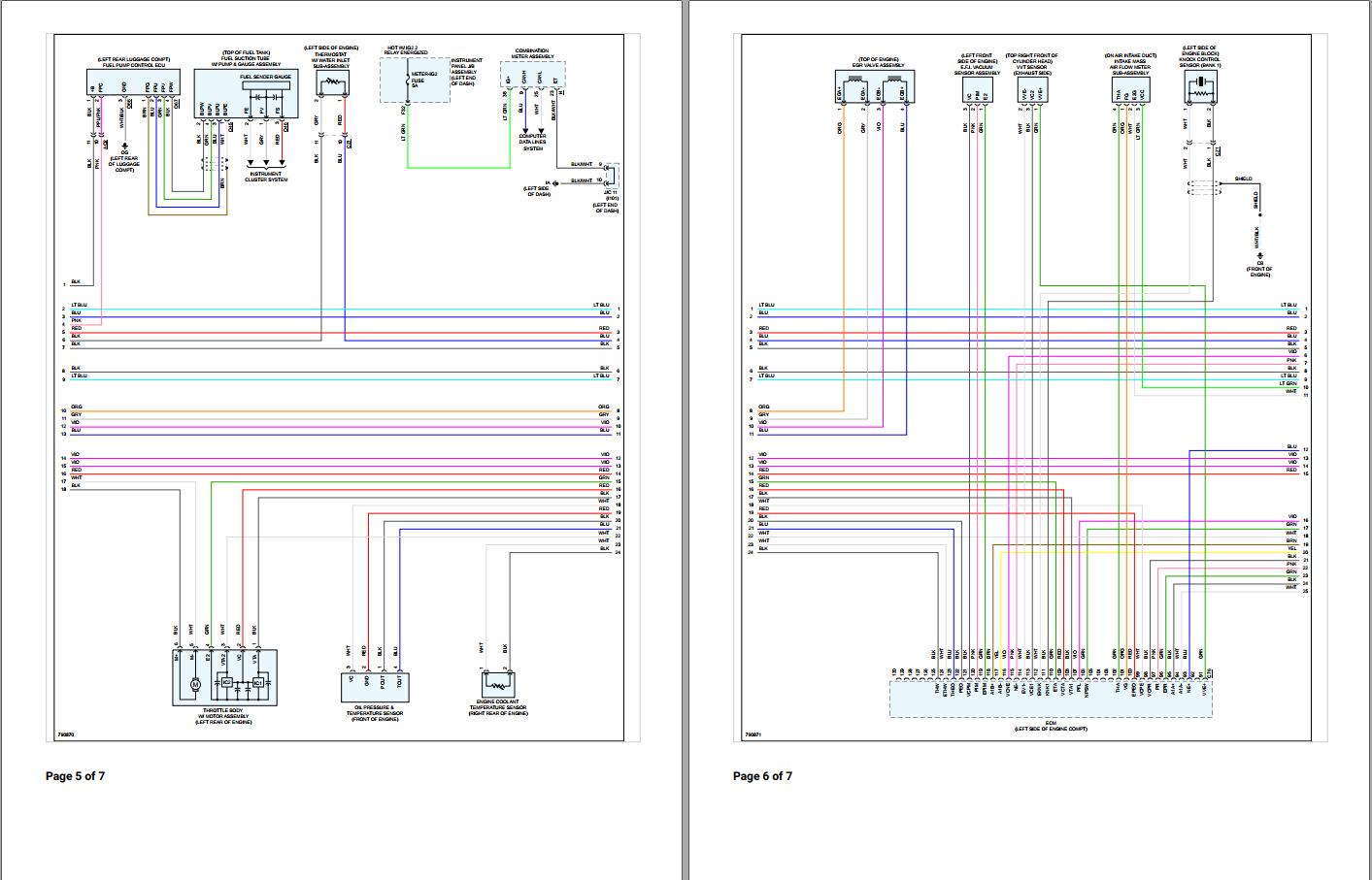 Toyota Corolla 2022 Sedan HatchBack Electrical Wiring Diagrams