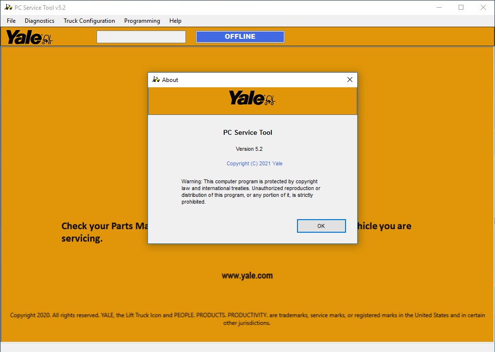 Yale PC Service Tool v5.2 2023 Diagnostic Software 4