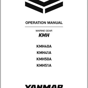 Yanmar Marine Gear KMH40A KMH41A KMH50A KMH51A Operation Manual